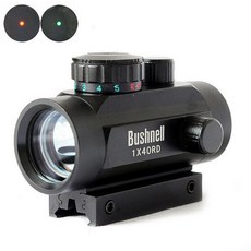 새로운 홀로그램 1x40 Red Dot Sight Airsoft Green Cross Scope 헌팅 스코프 11mm 20mm 레일 장착 시준기 조준기 조준경 모노큘러/ 바이노클레오네틱스, 없음