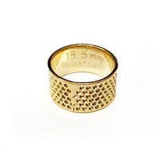 쏘잉스타 일제 쇠골무 금색골무, 13.0mm