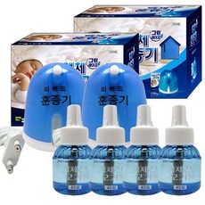 보령제약 그린세이프 (액체훈증기2개+모기향4개) 코드형/전자/훈증기/액체/모기/파리/약/향/퇴치/기피/리필/리퀴드, 1개