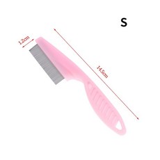 고양이 개 스테인레스 스틸 벼룩 빗 애완 동물 관리 빗 애완 동물 동물 관리 빗 Deworming 브러시 헤어 모피 미용 도구 제거, 01 Pink L