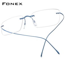 해외직구 Fonex B 초경량 사각 무테 티타늄 안경 F85634