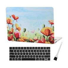 노트북 파우치 Laptop Plastic Hard Case A1425 A1502 Macbook Pro 13 inch Cover Hard Case Sleeve Macbook Retina 13 Inch A1425 & A1502 with Macbook Pro 13, 옵션 4 Color = Cactus-Blue Flower
