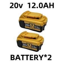 호환 Dewalt 전동 공구용 배터리 DCB206 20V hBattery DCB206 20V DCB205 DCB204-2 DCB200 18Ah 16AH 12AH, 04 12AH-2