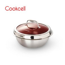 쿡셀 블랙큐브 세라믹 인덕션 IH 가마솥 후라이팬 프라이팬 세트 cookcell 전인화 염경환 홈쇼핑, 가마솥 RED, 16cm, 1개