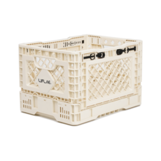  리프레 폴딩박스 접이식 캠핑 수납상자 밀크박스 25L 아이보리 1개 