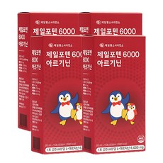 제일헬스사이언스 제일포텐 6000mg 국내산 아르기닌 고농축 액상 스틱, 300ml, 4개