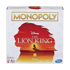 MONOPOLY 모노폴리 게임 디즈니 라이온 킹 에디션 패밀리 보드, One Color