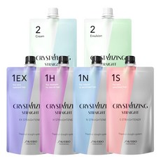 시세이도프로페셔널 매직약 크리스탈라이징 스트레이트크림 1제 400g + 2제 400g, 1제 EX+2제 에멀젼, 1개