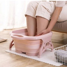 족욕기 실리콘 가정용 좌욕기 반신욕기 습식발마사지 족탕기 개운한 발, 실리콘족욕기(블루)