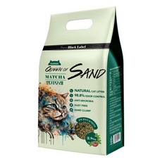 퀸오브샌드 블랙라벨 두부모래 고양이모래 말차 2.8kg, 1개