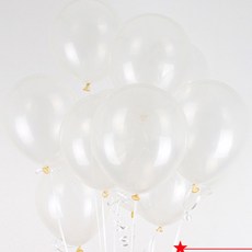 13cm 투명 풍선 100개 크리스탈 클린 대량 벌룬 생일 이벤트 행사 파티 데코 꾸미기, 13cm 크리스탈풍선100개(클리어)