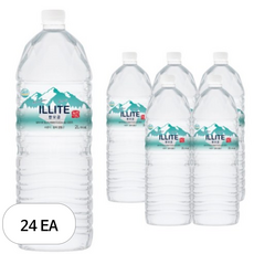일라이트 한모금 알칼리성 미네랄워터, 2L, 24개