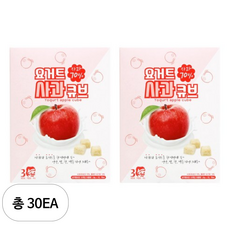 산마을 요거트 사과 큐브 1.8g x 10p, 사과 + 요거트, 30개, 18g