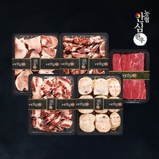 [농협안심한우] 꼬리반골2kg+우족2kg+사골2kg+잡뼈2kg+양지600g 모듬세트, 1개, 단품