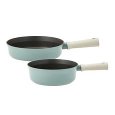 락앤락 슈트 IH 후라이팬 세트 2호 CSU1225S2C, 민트, 멀티팬 22cm + 프라이팬 24cm, 1개
