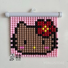 미니비즈발만들기 문발 키트 재료 커튼봉 창문 감성 벽장식 비즈커튼 diy