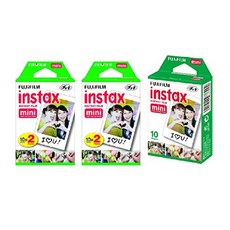 Fujifilm Instax Mini Instant Film 5 Pack BUNDLE Includes Qty 2 Instax Twin 10 Sheets x 2 packs = 40 Sheets + Instax Single 10 Sheets: Total 50 P, 본문참고, Fujifilm Instax Mini Instant Film, 5 Pack BUNDLE Includes Qty 2 Instax Twin 10 Sheets x 2 packs = 40 Sheets + Instax Single 10 Sheets: Total 50 P