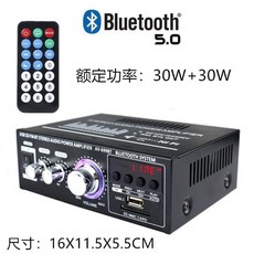 디지털 HIFI 오디오 스테레오 전력 증폭기 블루투스 미니 앰프 라디오 BT-298A, BT-298A + 699 블루투스+(네 가지 선물)