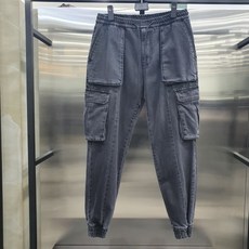 지오송지오 20FW 블랙 데님 조거팬츠 ZVW23726