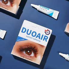 듀오에어 속눈썹풀 속눈썹접착제 글루 7ml DUOAIR, 클리어톤(흰색-반투명풀), 1개 클리어톤(흰색-반투명풀), 1개
