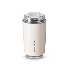 스메그 휴대용 보냉 텀블러 SMEG 휴대용 예쁜 컵, 350ml, 스테인리스 스틸 세라믹 라이너