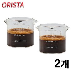 오리스타 에버 유리샷잔(투웨이) 3온스 90ml 에버샷잔 2개