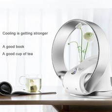 날개 없는 선풍기 전기 벽걸이 데스크탑 CR305B, WHITE, 2) SILVER