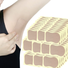 구름 겨드랑이 뽀송 땀흡수 스티커 패치 흡수 패드, 100개