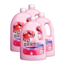 국민세제 국민 섬유 유연제 2500ml 후리지아향x4개(1box) 경제적 향기, 1세트