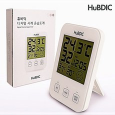 휴비딕 디지털 시계 온습도계(HT-7) 탁상 벽걸이 측정, 본상품선택, 1개