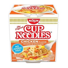 Nissin Cup Ramen Noodle Soup Chicken Flavor 닛신 컵 누들 치킨 라멘 수프 2.25oz(64g) 12팩