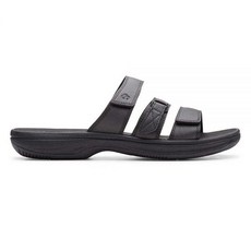 Clarks 여성용 Declan Ivy 샌들 탠 레오파드 스웨이드