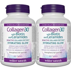 웨버내추럴 콜라겐30 바이오틴 세라미드 200정 2개 (collagen30 with biotin and ceramides)