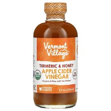 버몬트빌리지 애사비 애플 사이다 식초 236ml 강황 꿀 함유 ACV Vinegar, 1개