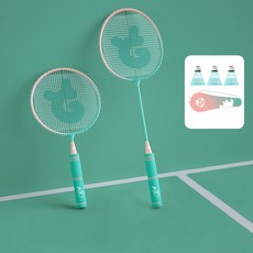 은성 스포츠 패밀리 배드민턴 라켓2 + 셔틀콕3 + 풀커버, 1세트, Z02366 1세트, Z02366