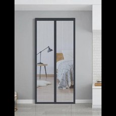 마그네틱 모기장 문짝 창문 커튼 자동 폐쇄 커튼 쉐이드 스크린 가정용 섬유 정원 80 cm 90100 cm, [00] Black, [00] 80x210cm