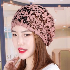 두건 펀칭 여성모자 봄여름 얇은타입 통기성 머리수건 유행패션 코디하기쉬운 흰머리가리기 비니모자 에어컨