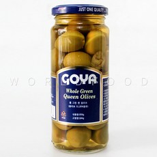 스페인 고야 홀 그린 퀸 올리브 goya whole queen olives, 359g, 1개