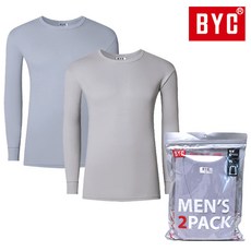 애나스 [BYC] 양면베이직남상의_2매입/순면남성내복내의