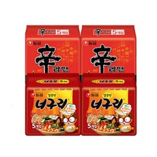 농심너구리얼큰한맛 +농심 신라면, 20개