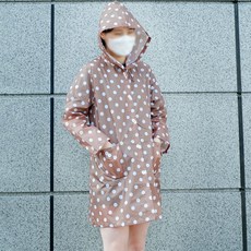 여성땡땡이숏우비 TOP01