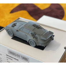  다니엘 아샴 ERODED 911 TURBO 포르쉐 그레이 피규어 