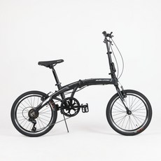 서브루나 미니벨로 접이식 자전거 경량 가벼운 폴딩 20인치 시마노 7단 반조립, 블랙, 100% 완조립
