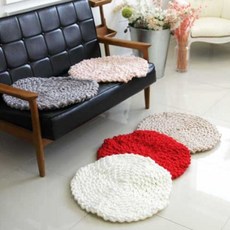 뜨개원형의자커버