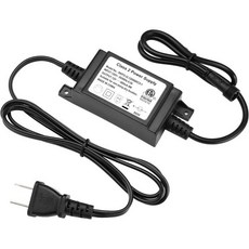 FVLED 전력 어댑터 변압기 전원 ETL 목록 DC 12V 8W LED 데크 조명 키트용 US 플러그, Black