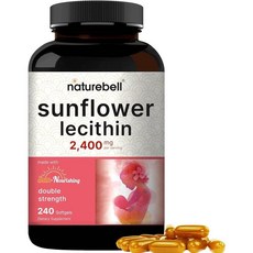 네이처벨 해바라기 레시틴 2 400mg 해바라기 씨드 오일 인지질 240정, NatureBell 해바라기 레시틴 2,400mg 24, 2개