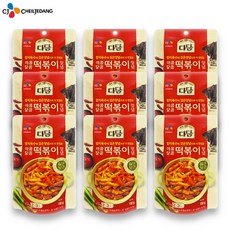 예이니식품 CJ 다담 떡볶이양념 9개(150gx9개) 여행간편요리소스조림볶음, 150g, 9개