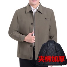 중년 남성의류 재킷 남자 봄가을 얇은 겨울 솜을 끼임 두꺼운 아빠룩 중국식홑저고리