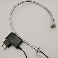 110 v 220 12 24 1 w led 긴 팔 bendable 작업 빛 스위치 머리에, 30cm silver body, 12v 4200k, 1개