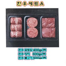 한우 선물세트A-1.4kg(한우꽃등심 400g+한우양지500g+한우불고기500g), 1세트
